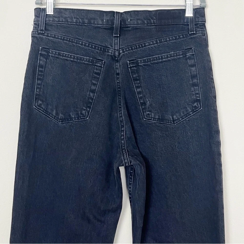 Abercrombie & Fitch A&F The 90’s Straight Ultra‎ High Rise Black Jean Size 30 L